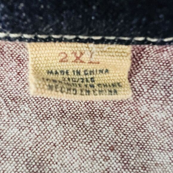 Red Head Ranch Reddish Brown Button Down Collared Shirt Mens Size 2XL - Picture 9 of 11